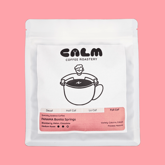 Calm Coffee Roastery Panama onit Springs Full Caf Coffee Bag
